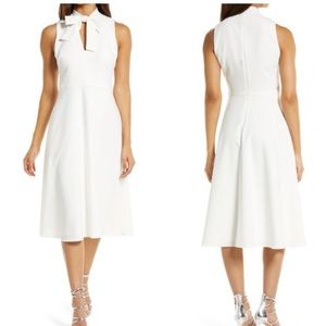Black Halo Carolina Midi Dress White